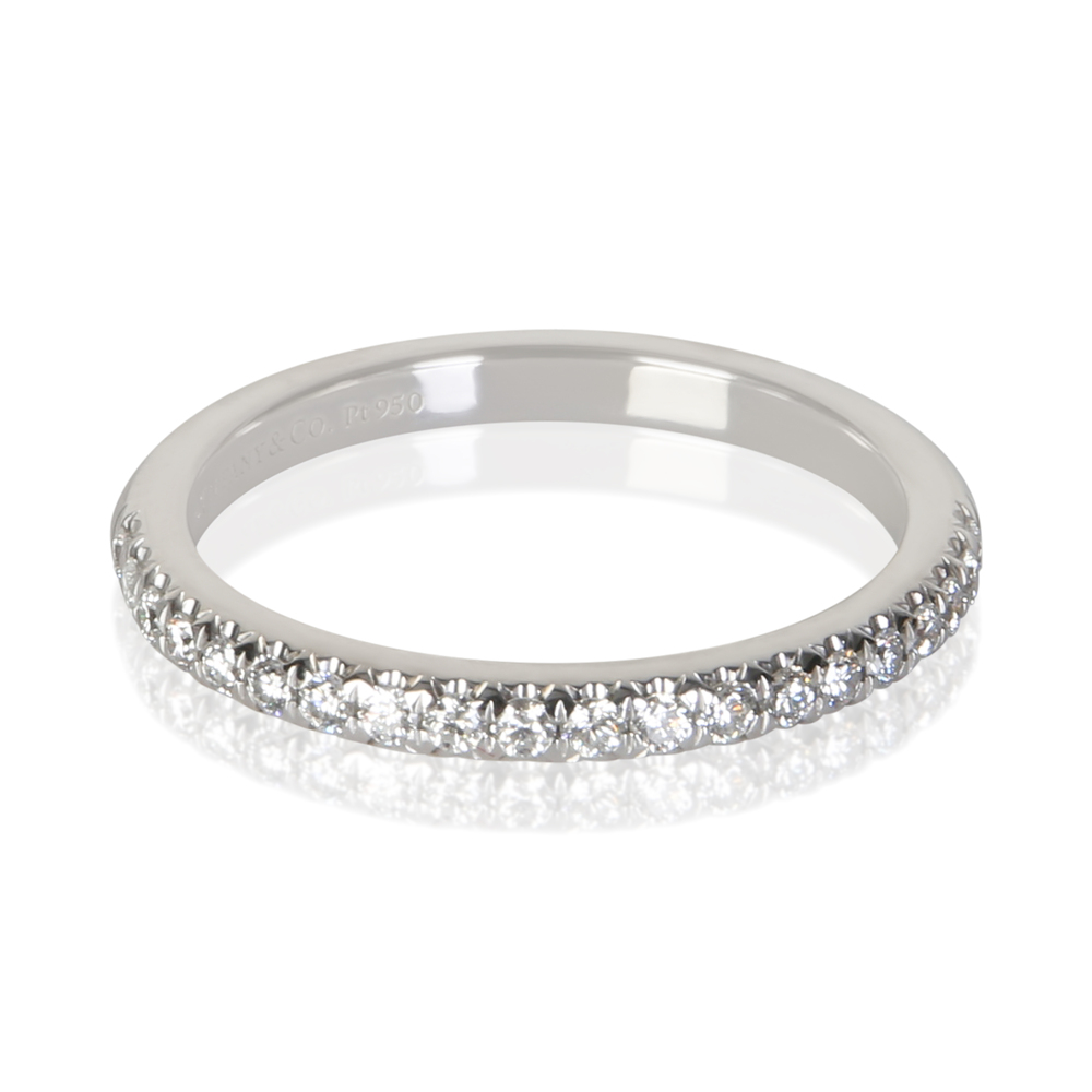 Tiffany & Co. Platinum Diamond Soleste Half Eternity Band